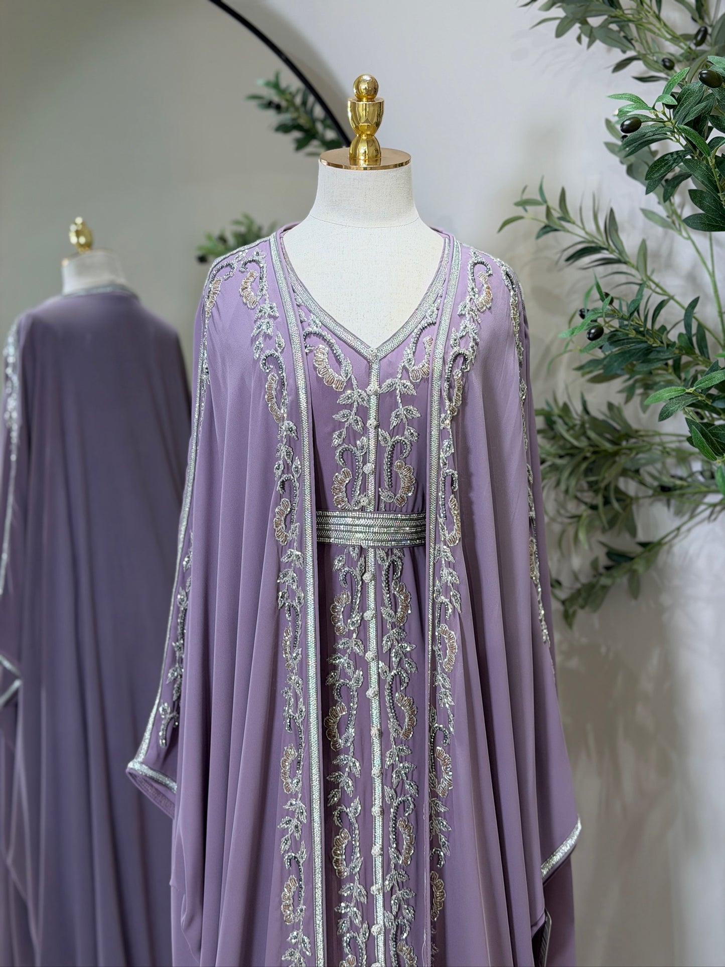 Hyam Hand Embellished Luxury Khaleeji Caftan