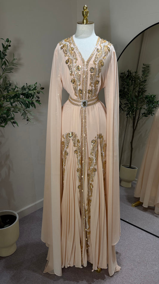 Peach Evening Khaliji Caftan