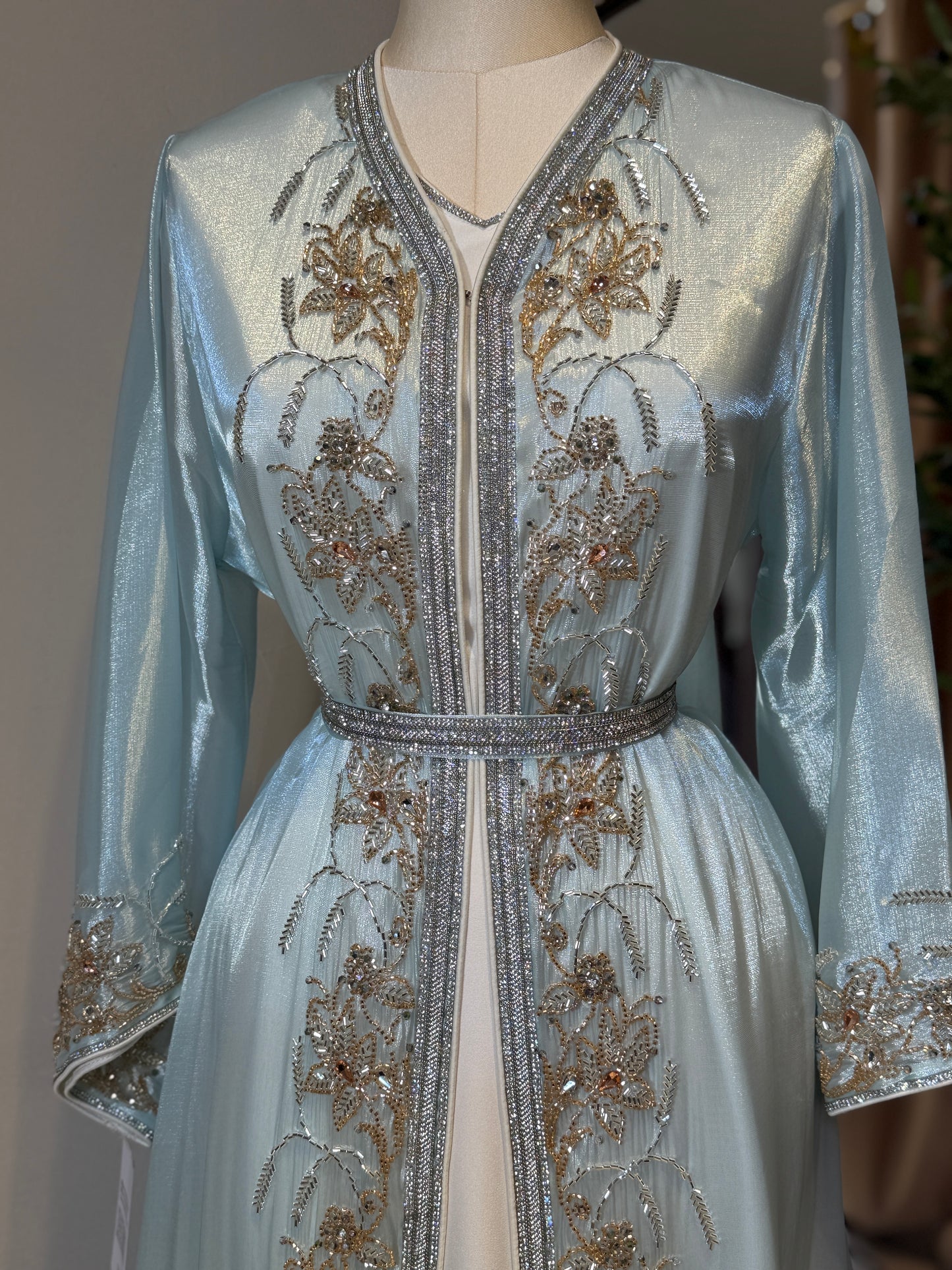 Halya Full Embellished Luxury Khaliji Caftan