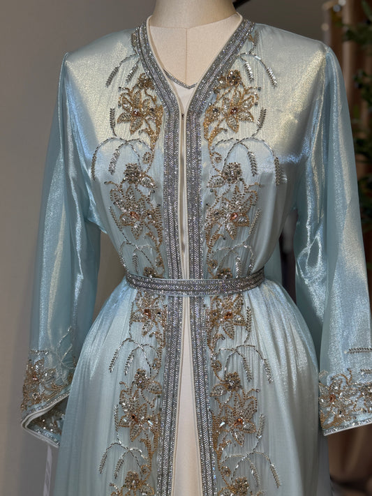 Halya Full Embellished Luxury Khaliji Caftan