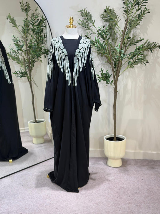 Li Hand Made Pearl Abaya