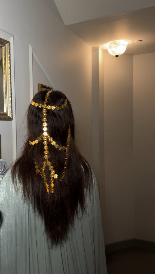 Sheikha Gold Headpiece