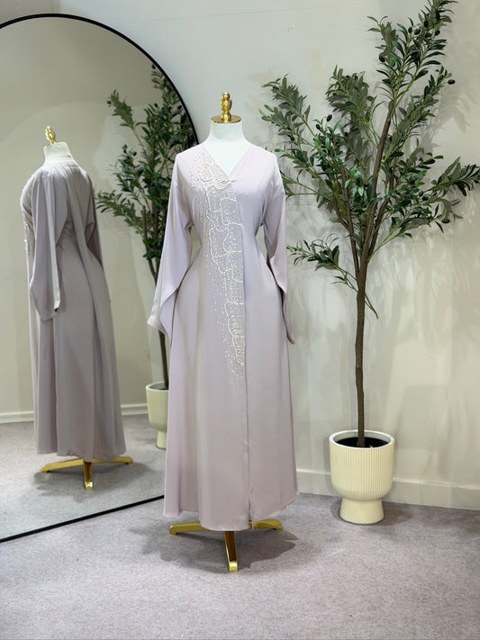 Hanan Luxury Khaliji Abaya With Matching Hijab