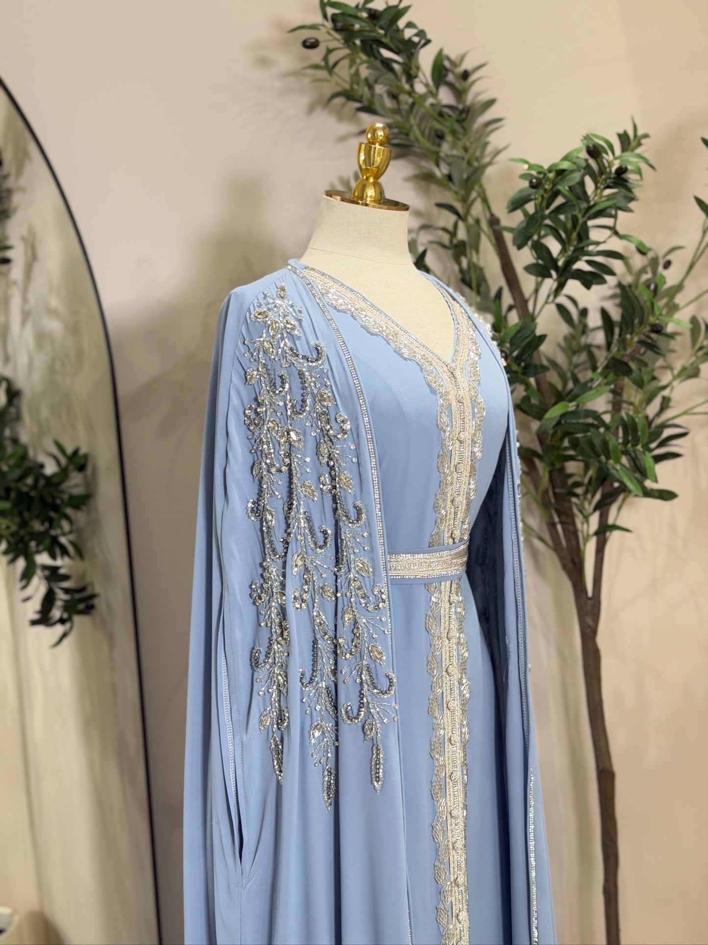 Elara Luxury 3 Piece Khaliji Caftan