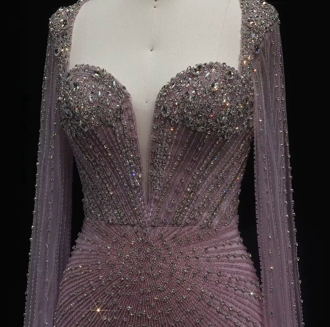 Almasa Hand Embellished Luxury Gown (Pre-Order)