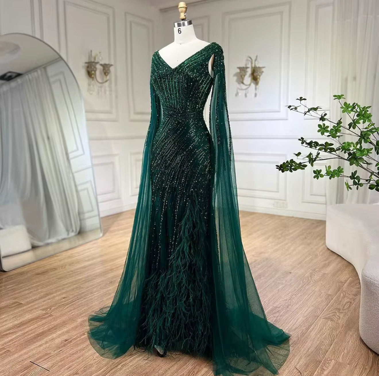 Naila Hand Embellished Luxury Gown ( Pre-Order )