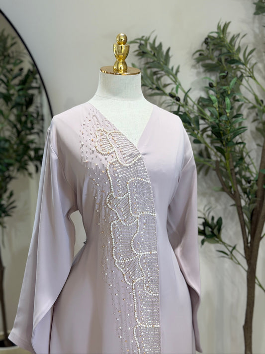 Hanan Luxury Khaliji Abaya With Matching Hijab