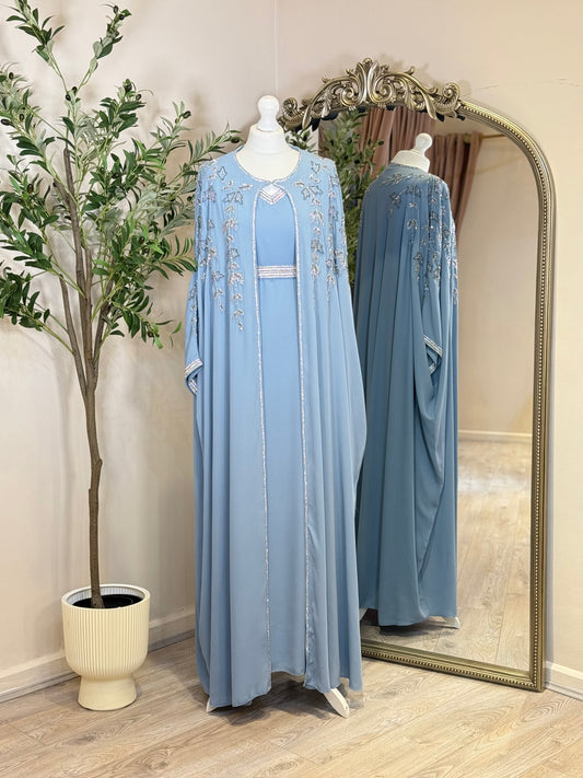 Elina Luxury Full Embalished Khaliji Caftan