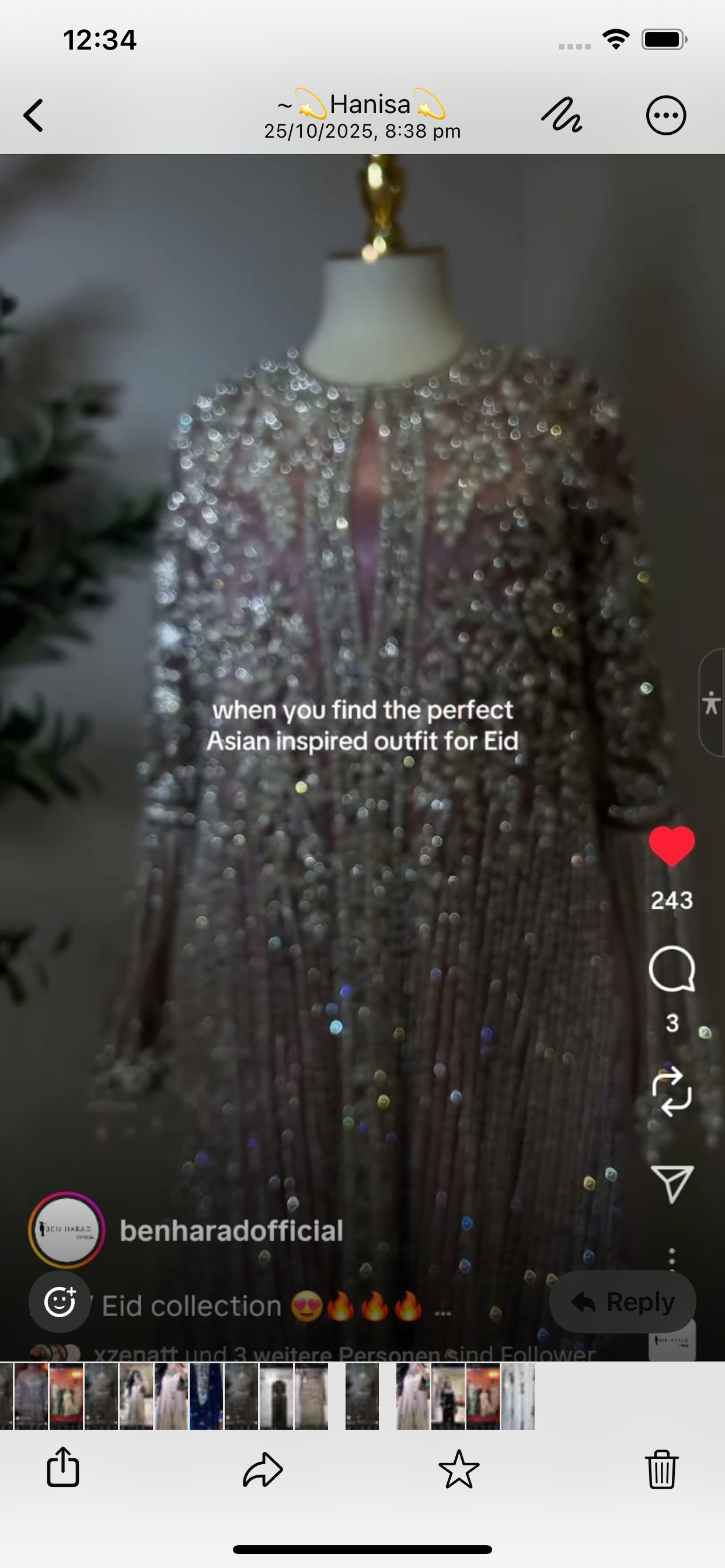 1 Heavy embroidered kaftan