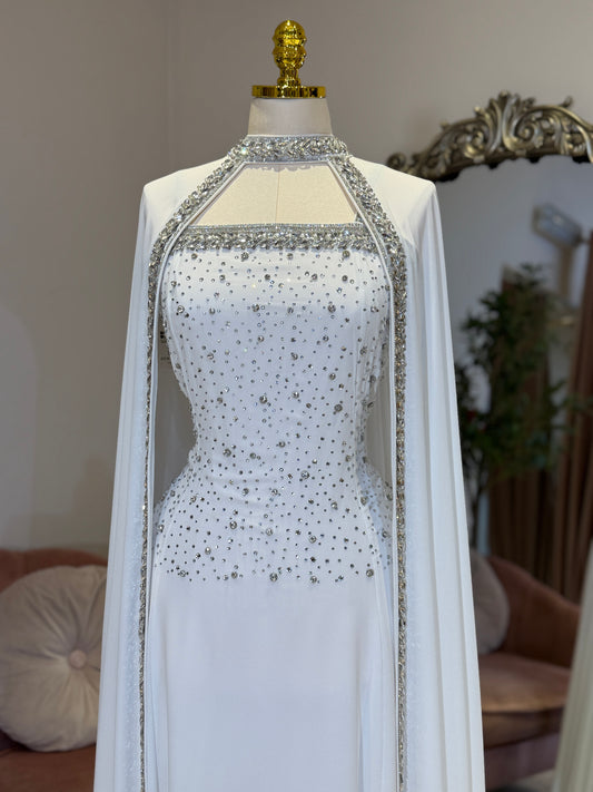 Ghala Hand Embellished Luxury Caftan Gown