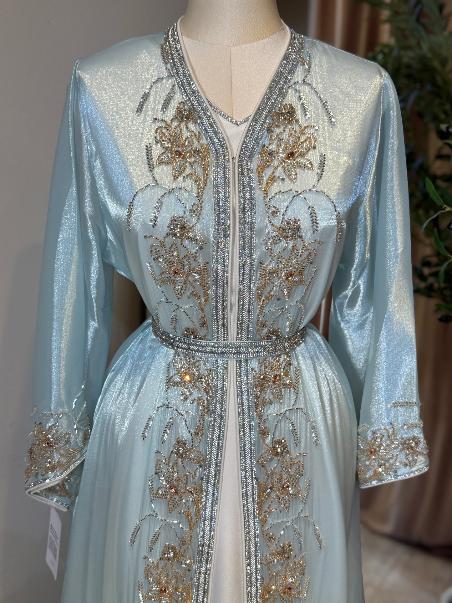 Halya Full Embellished Luxury Khaliji Caftan