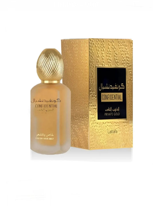 Confidential Private Gold Hair Mist 50ml Lattafa Unisex