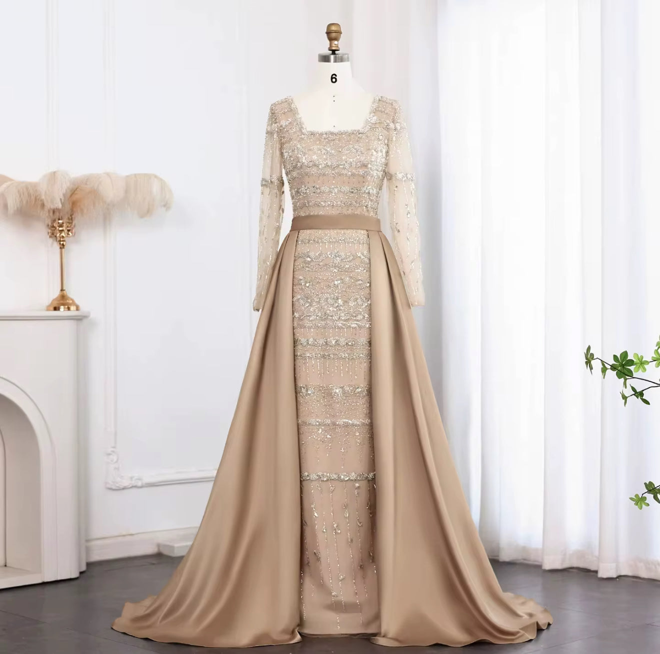 Deena Hand Embroidered Gown (Pre-Order)