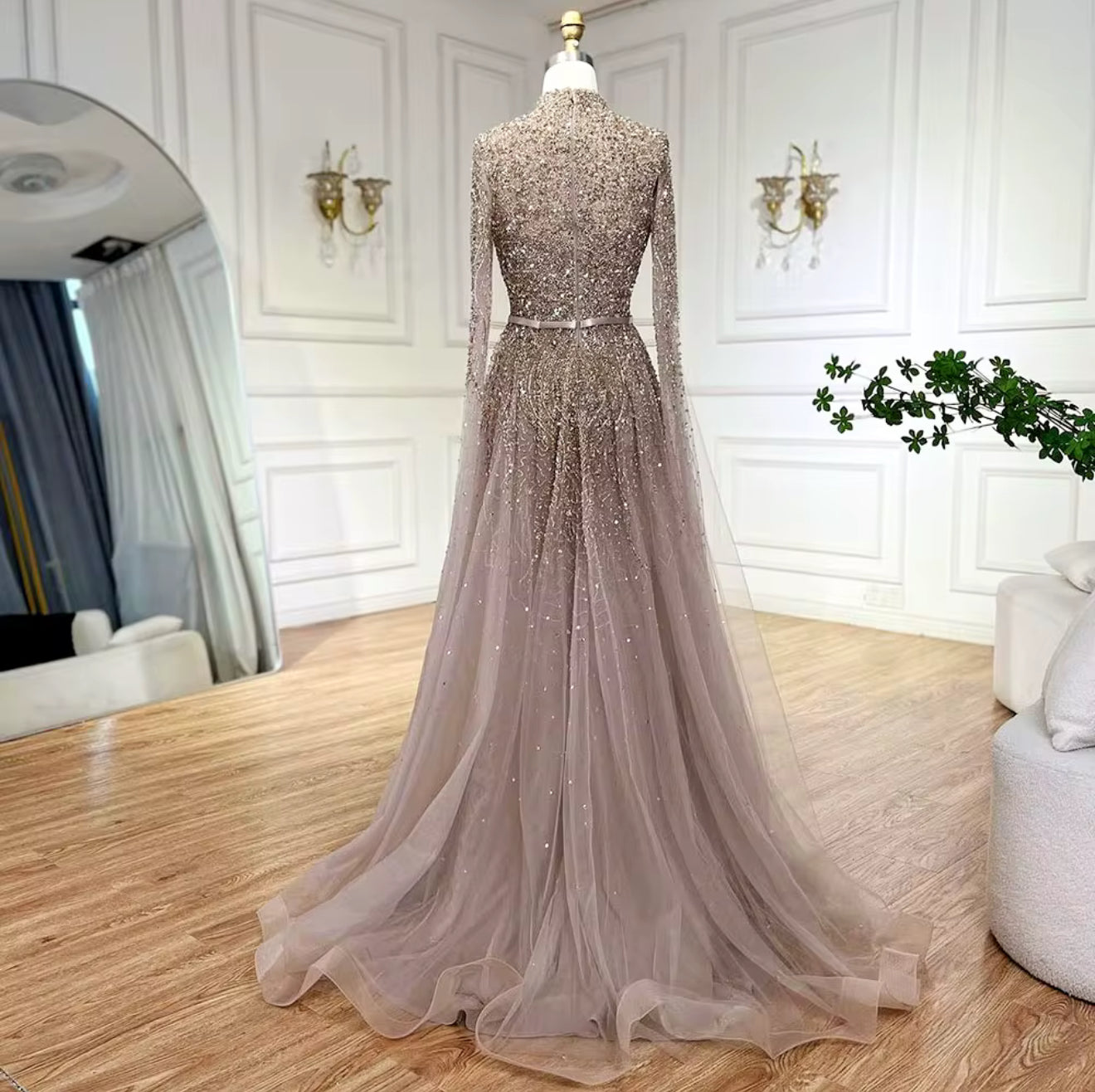 Mira Hand Embellished Gown (Pre-Order)
