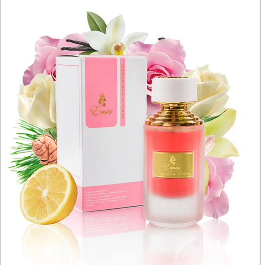Vanilla and Rose Perfume 75ml EDP Emir by Paris Corner For Her