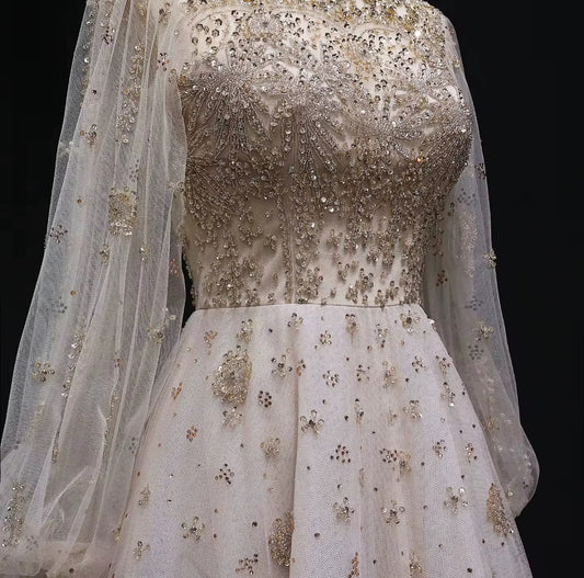 Aryam Hand Embroidered Gown (Pre-Order)