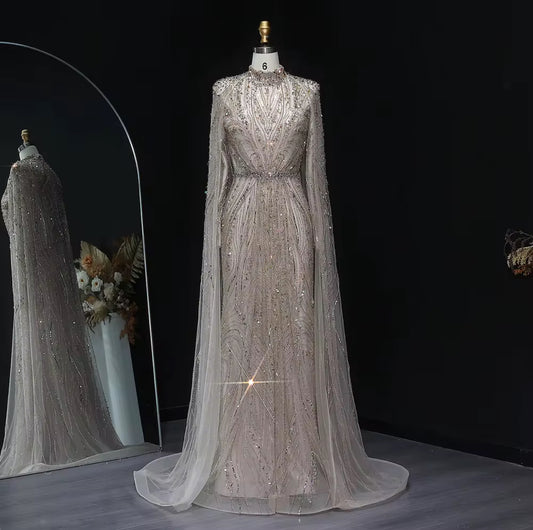 Inaya Modest Hand Embroidered Gown (Pre-Order)