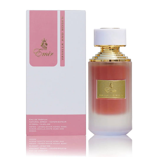 Vanilla and Rose Perfume 75ml EDP Emir by Paris Corner For Her