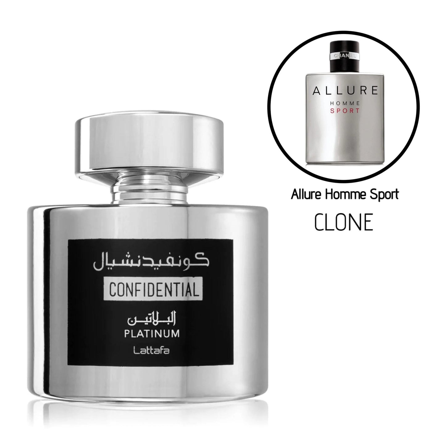 Confidential Platinum Perfume 100ml EDP For Him