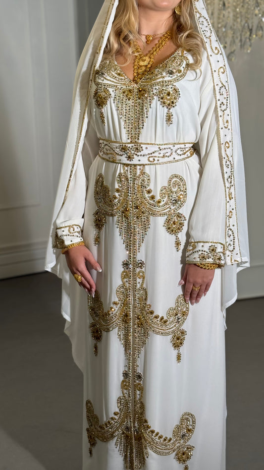 Latifa 3 Piece Bridal Caftan Gown
