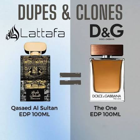 Qased Al Sultan by Lattafa EDP 100ml Similar To D&G The One Unisex