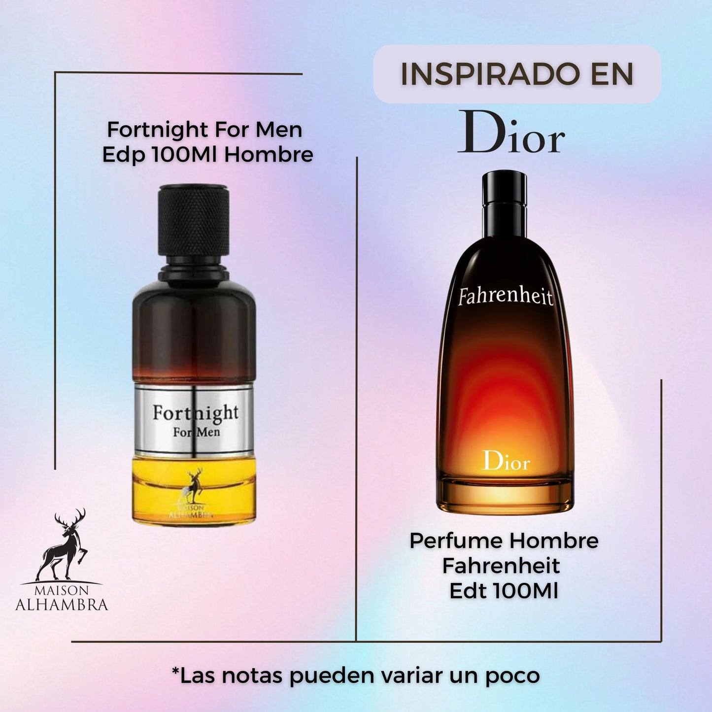 Fortnight For Men By Maison Alhambra EAU De Parfum  Natural Spray 100ML