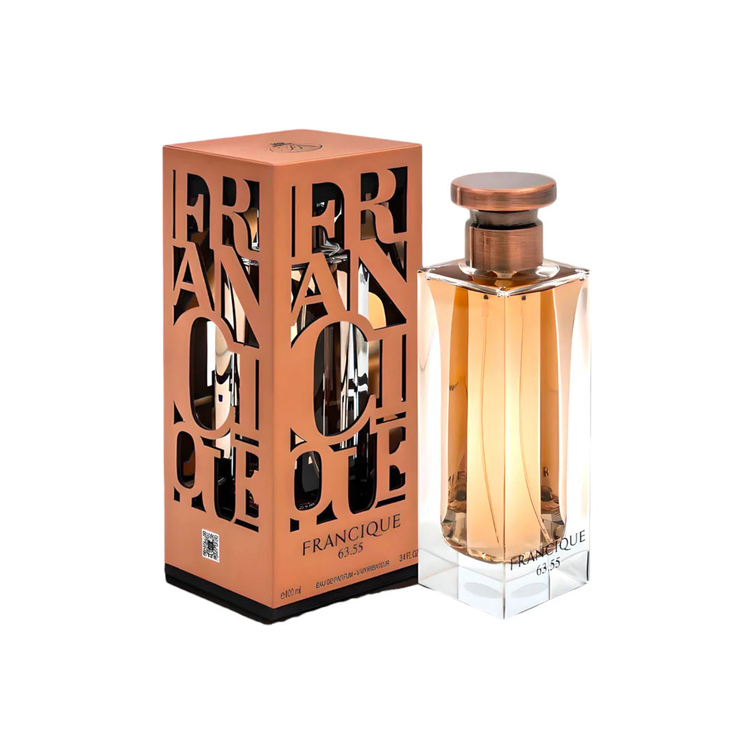 Francique 63.55 EDP 100ml By Fragrance World Unisex Similar To ( BDK Gris Charnel )