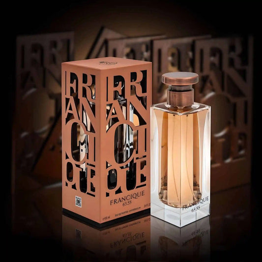 Francique 63.55 EDP 100ml By Fragrance World Unisex Similar To ( BDK Gris Charnel )