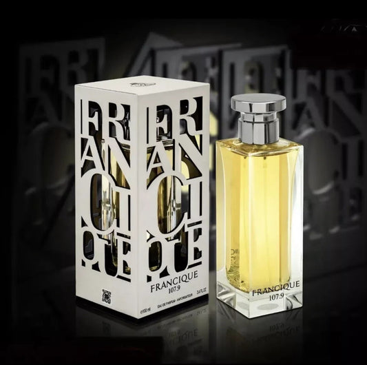 Francique 107.9 EDP 100ml By Fragrance World Unisex Similar To ( BDK ROUGE SMOKING )