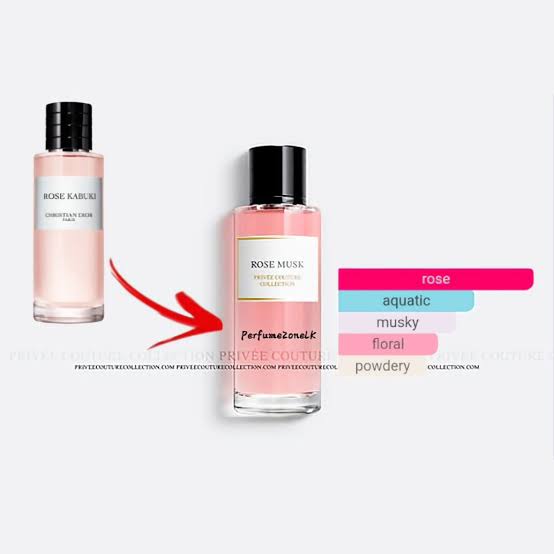 Rose Musk EDP 30ml Privee Couture Collection Similar To ( Dior Rose Kabuki ) For Her Travel Size
