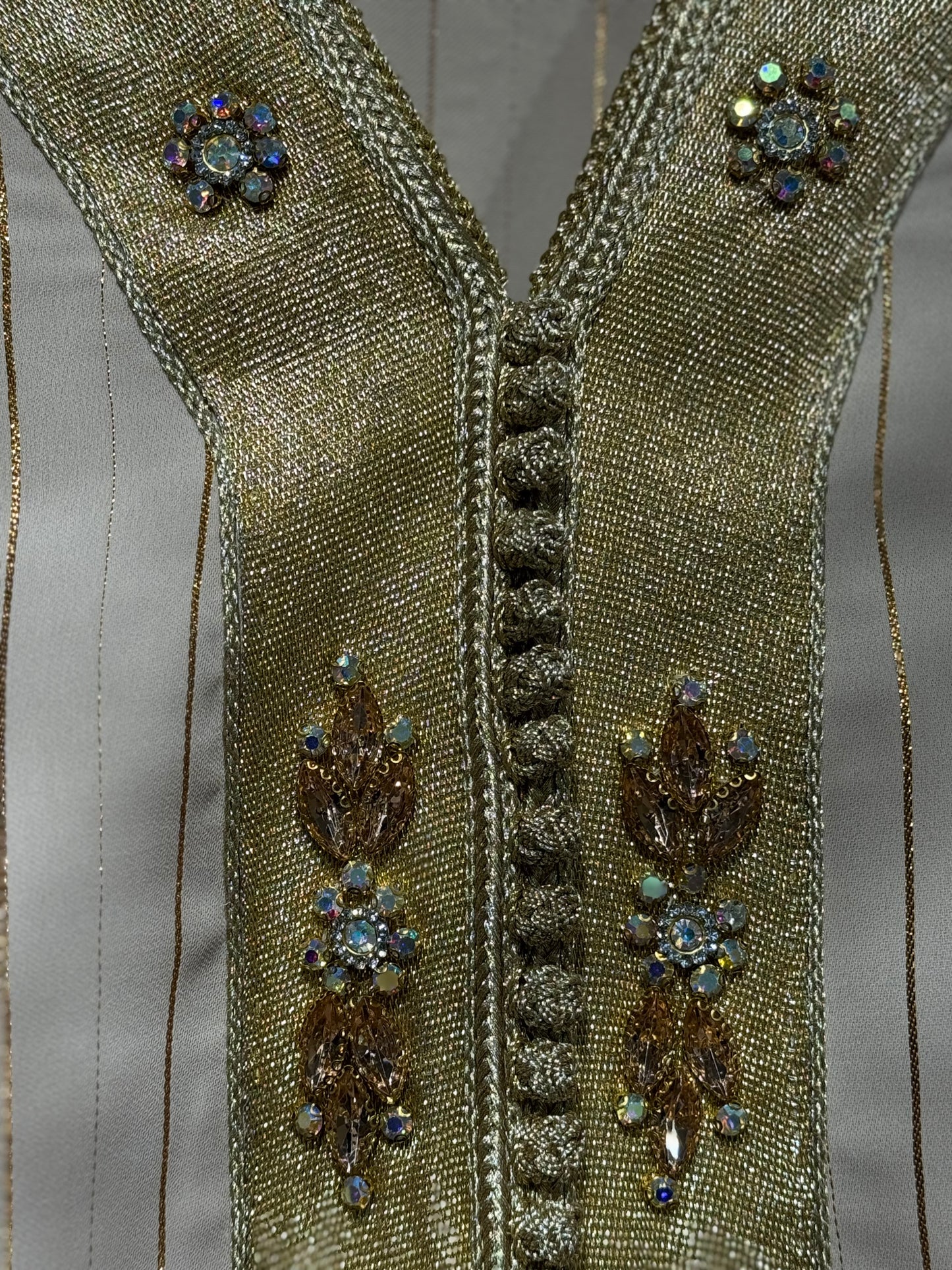 Diamond Embroidered caftan EK002