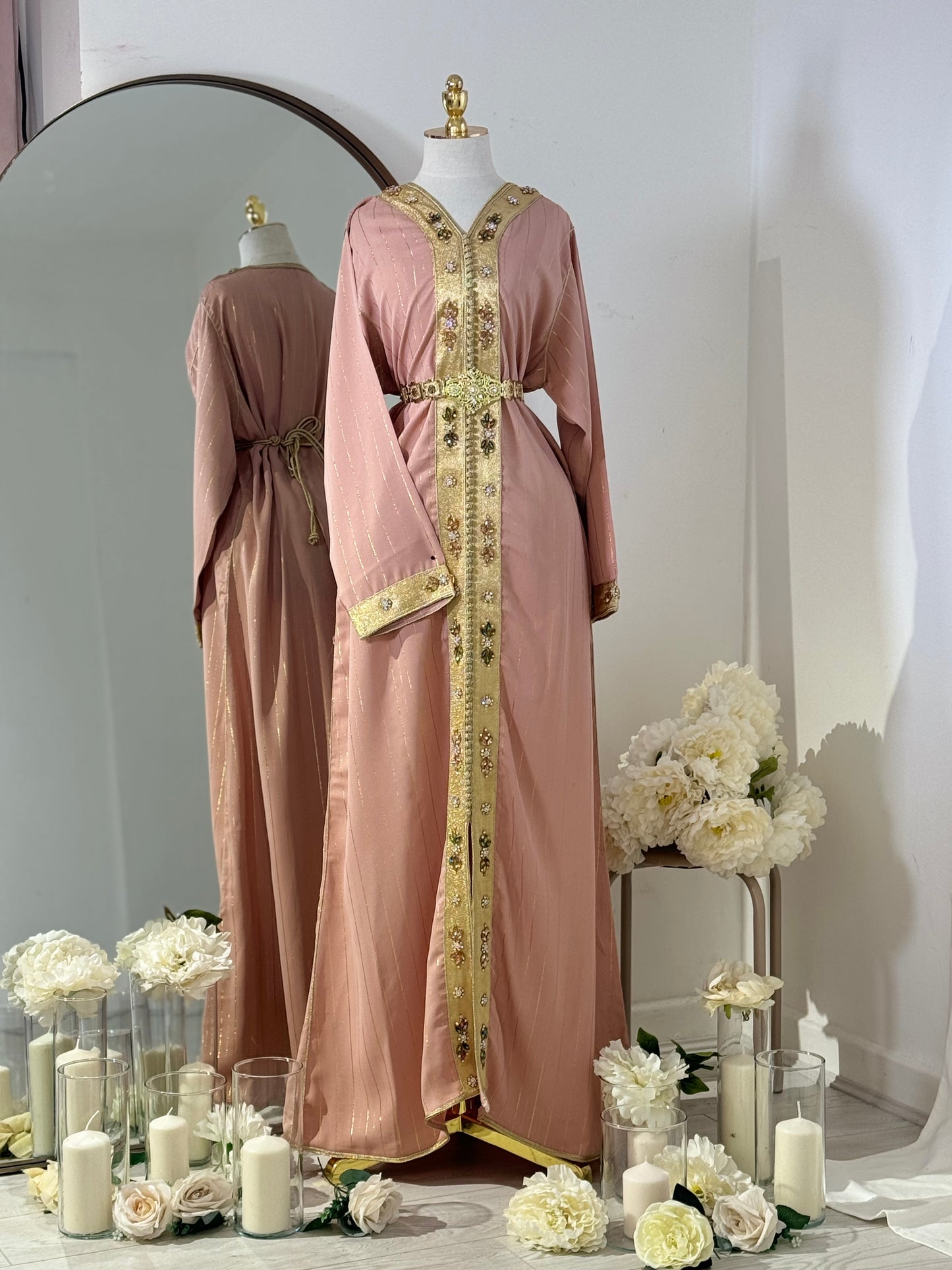 Diamond Embroidered Caftan EK004