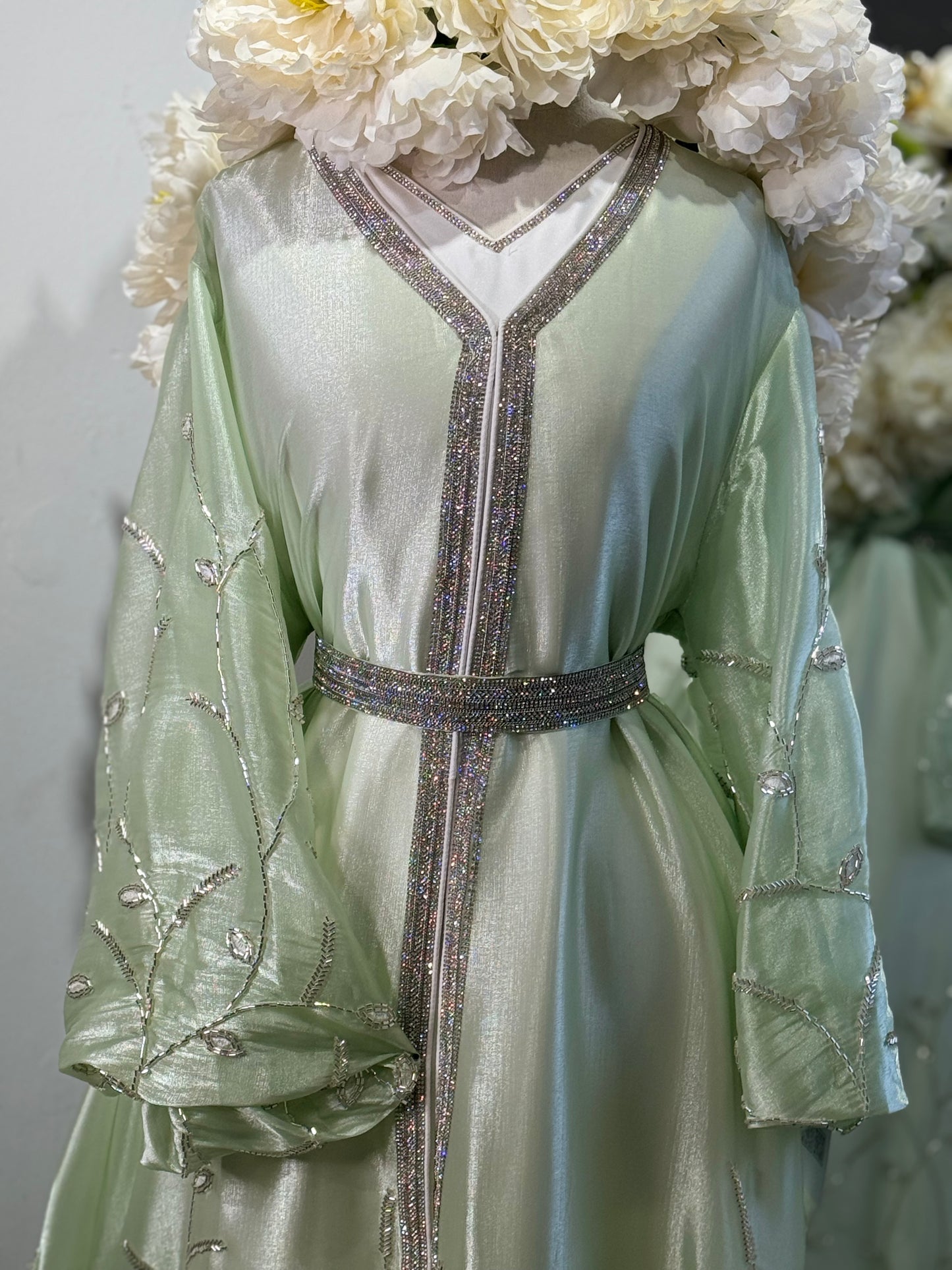 Full embellished two piece Khaliji Caftan