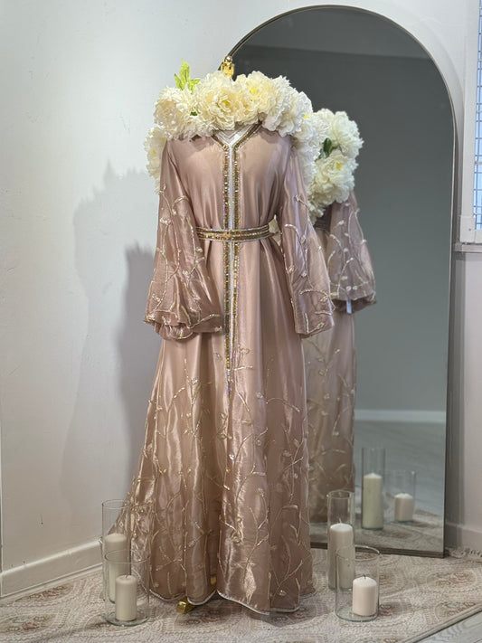 Full embellished two piece Khaliji Caftan