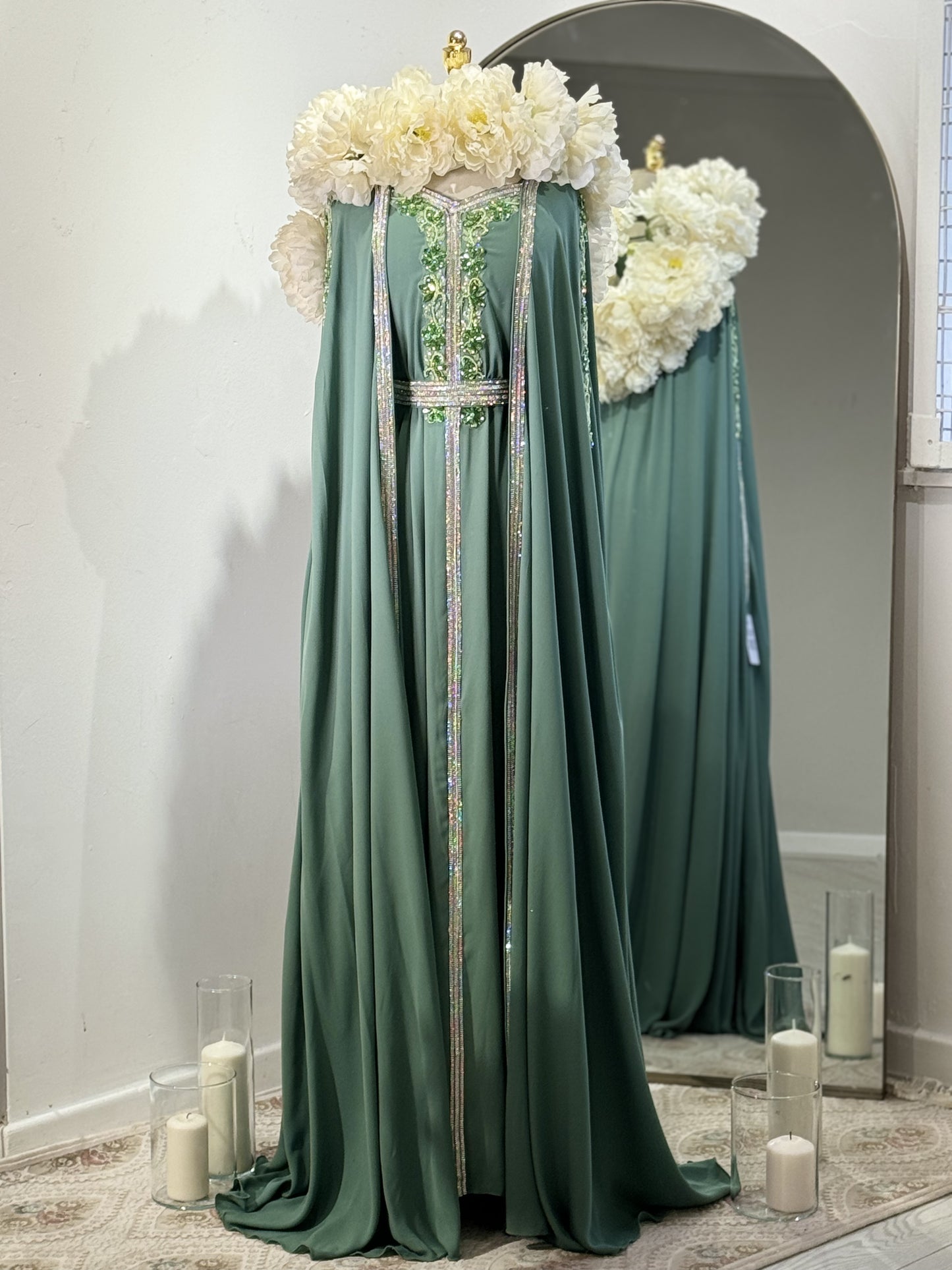 Full Embellished Luxury Khaliji Caftan