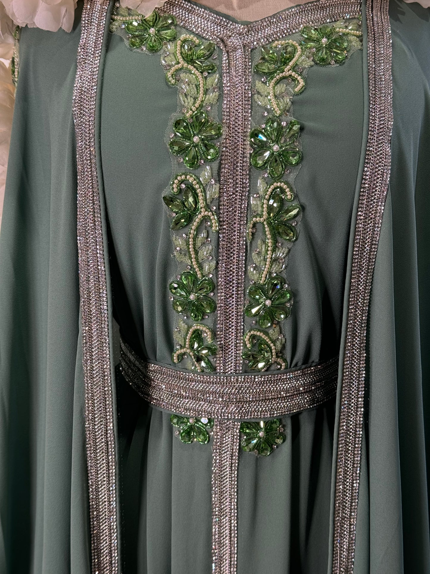 Full Embellished Luxury Khaliji Caftan