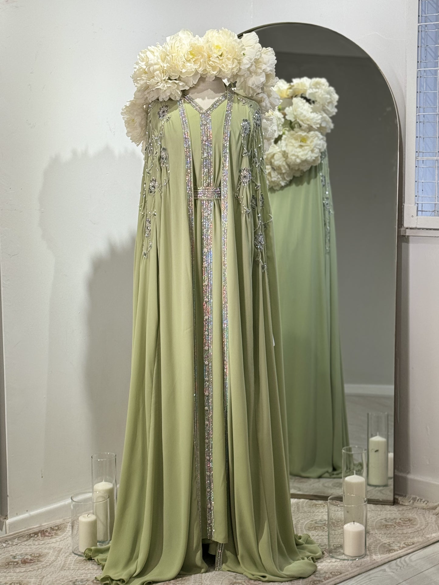 Full Embellished Luxury Khaliji Caftan