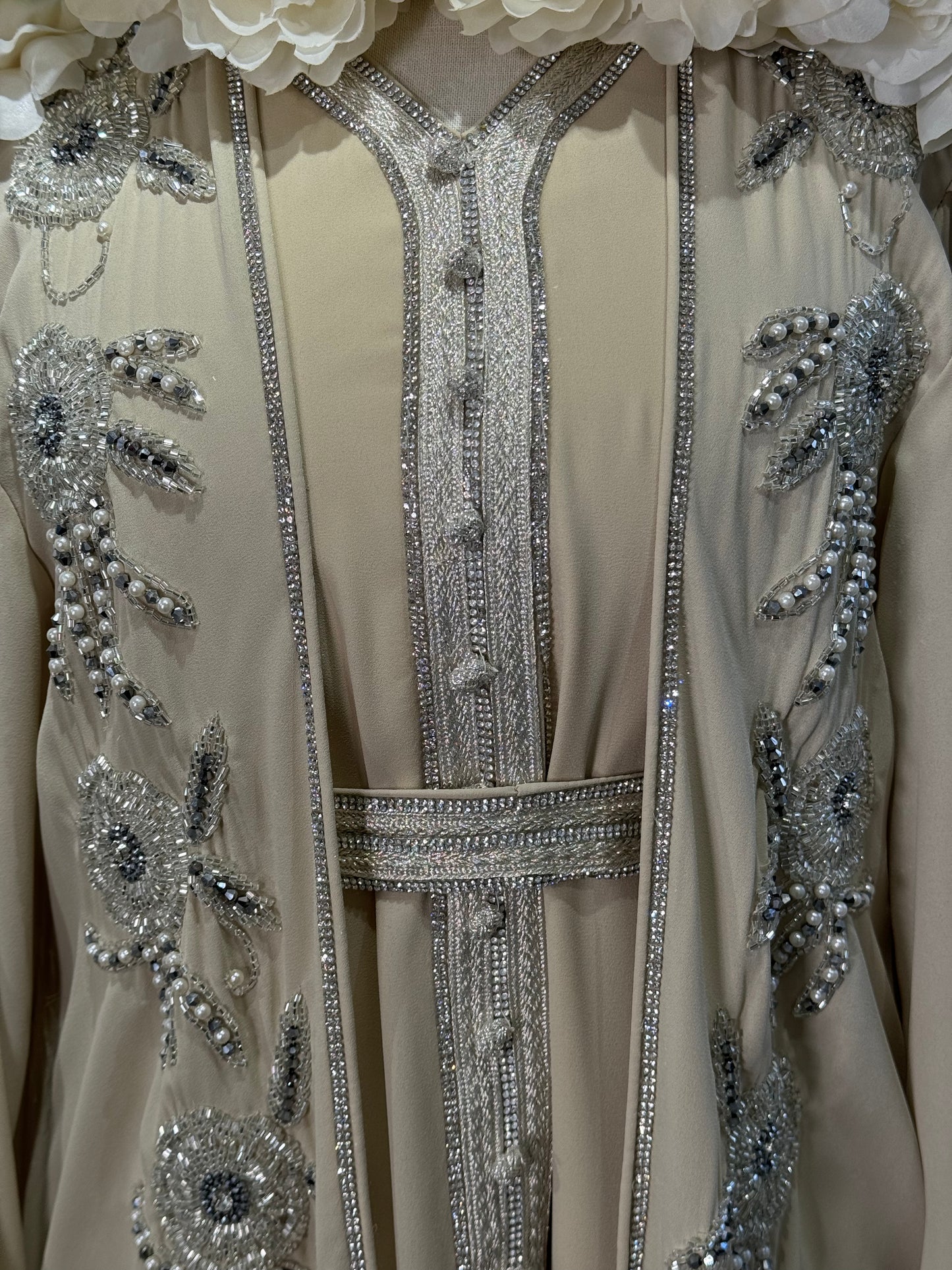 Full Embellished Luxury Khaliji Caftan