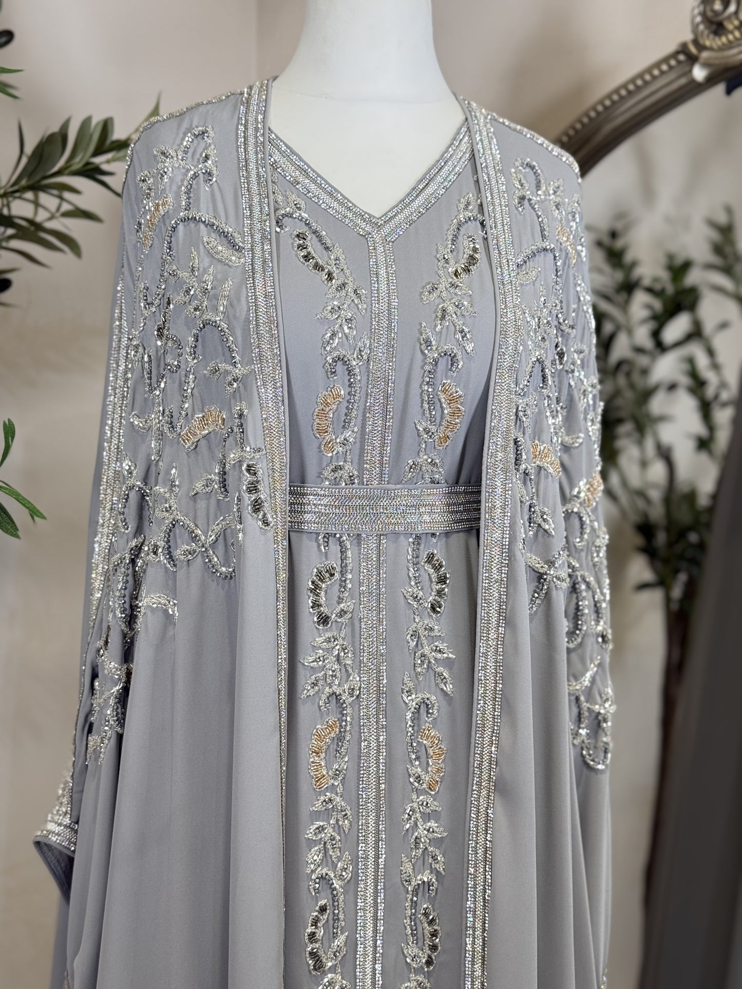 Full Embellished Khaliji Caftan E01