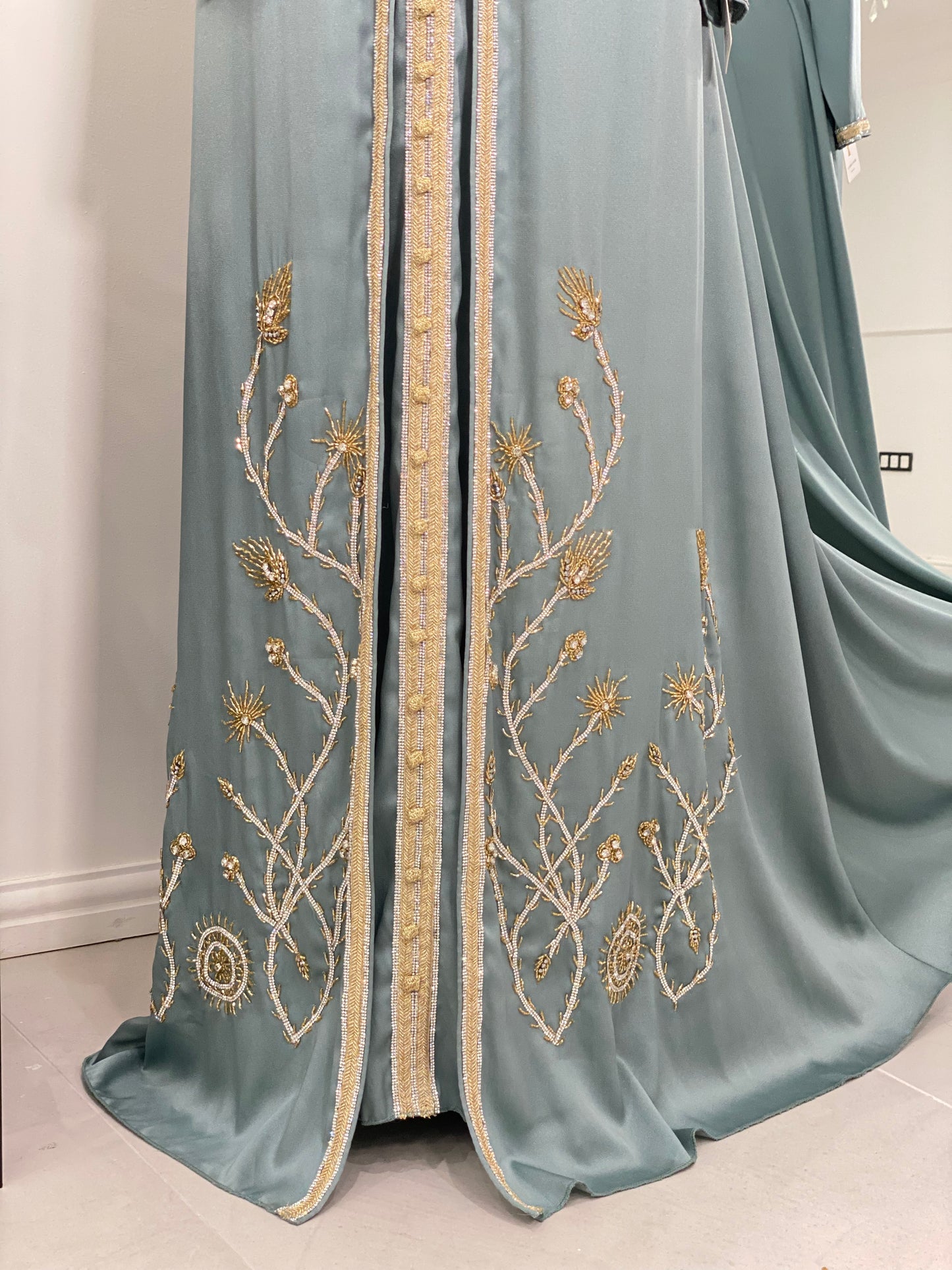 Satin Luxury Embellished Caftan