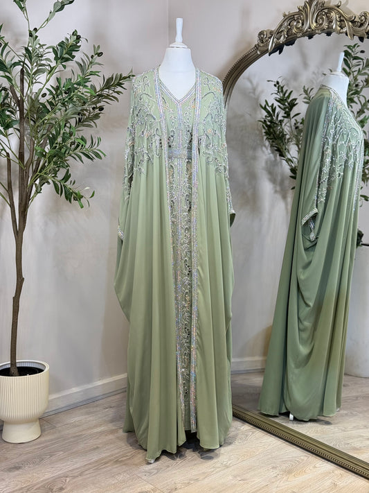 Full Embellished Khaliji Caftan E01