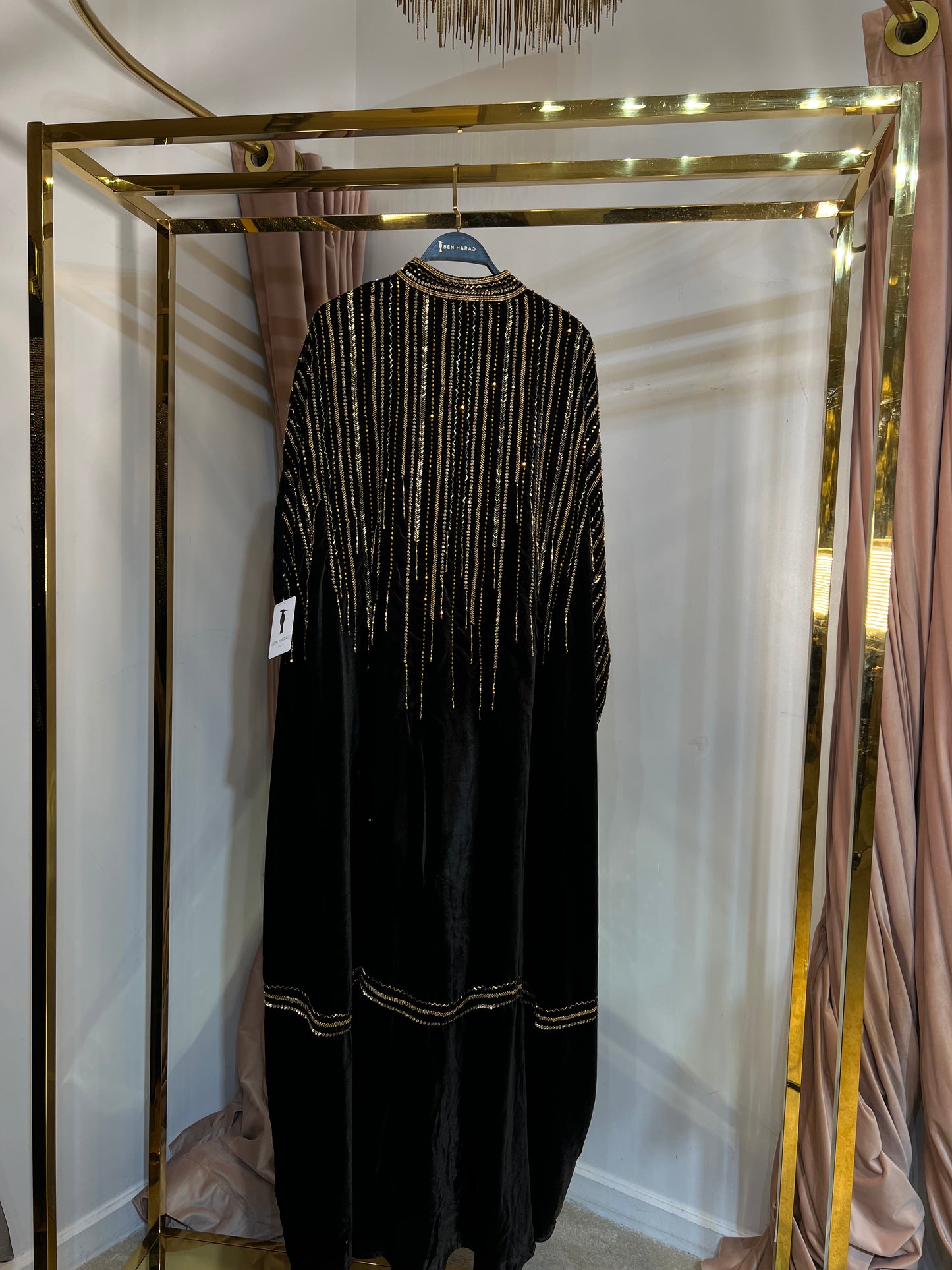 H11 Sheikha Hanadi velvet Abaya