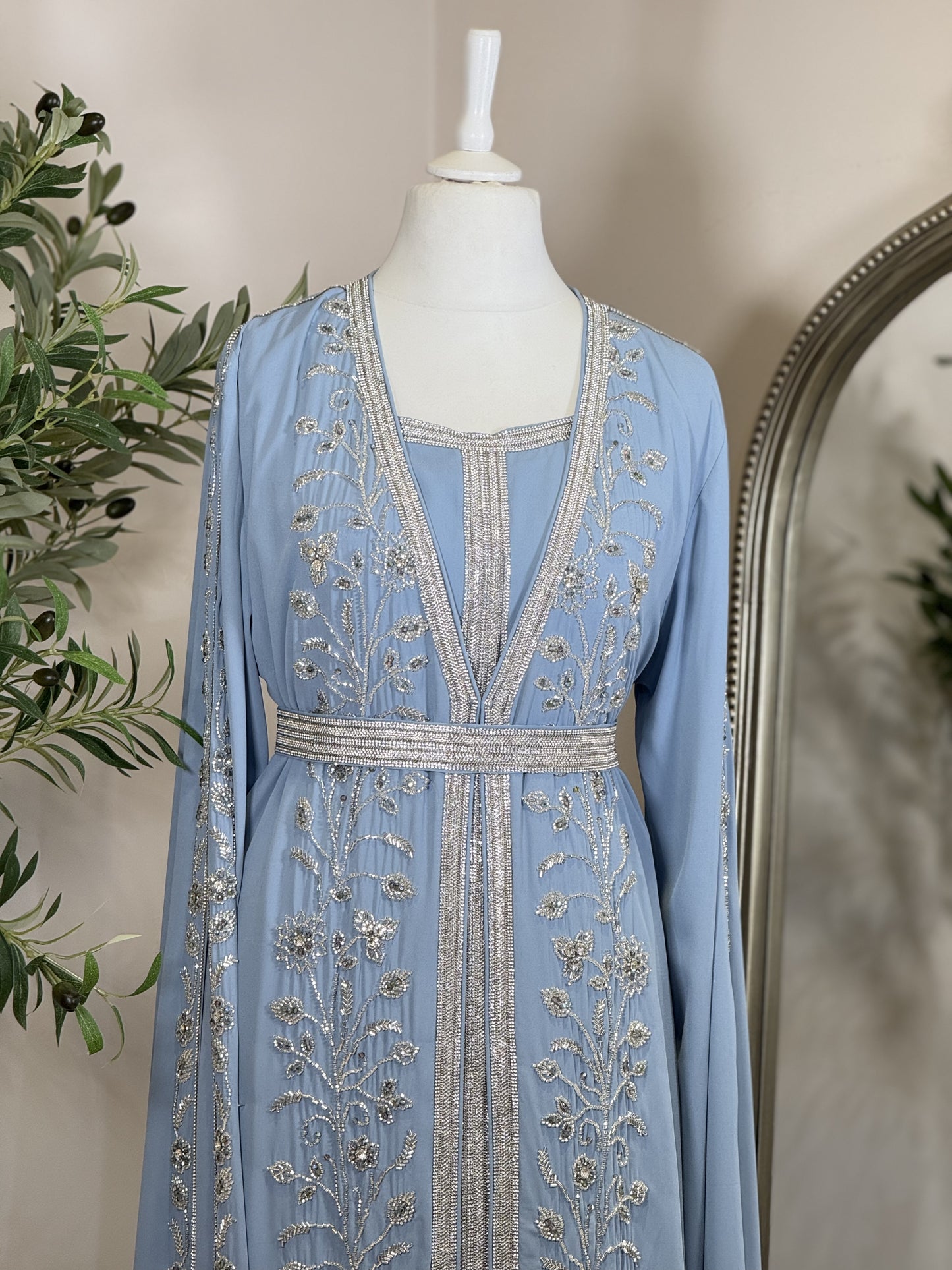 Full Embellished Khaliji Caftan Y01