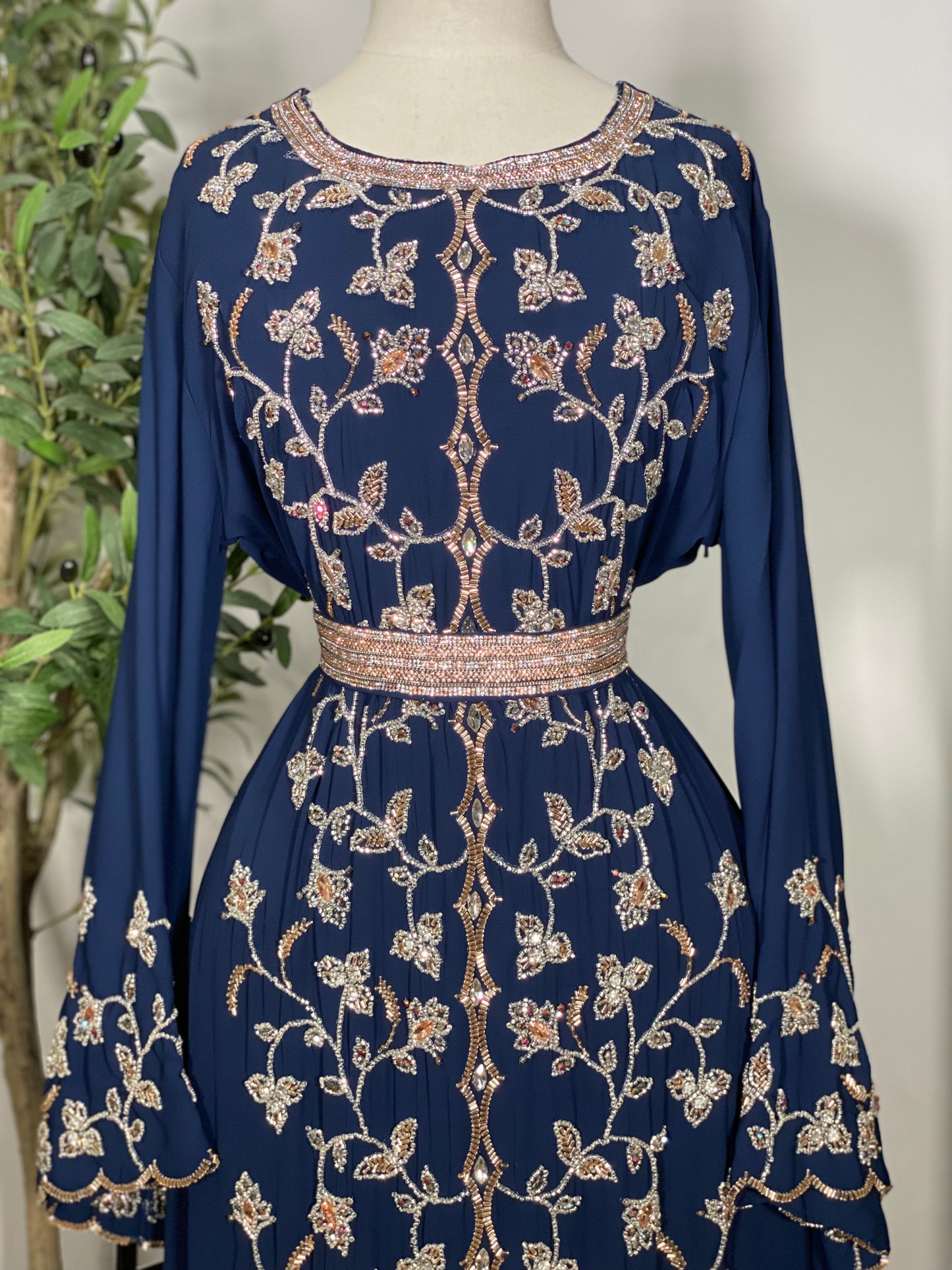 Caftan Embellished Dress