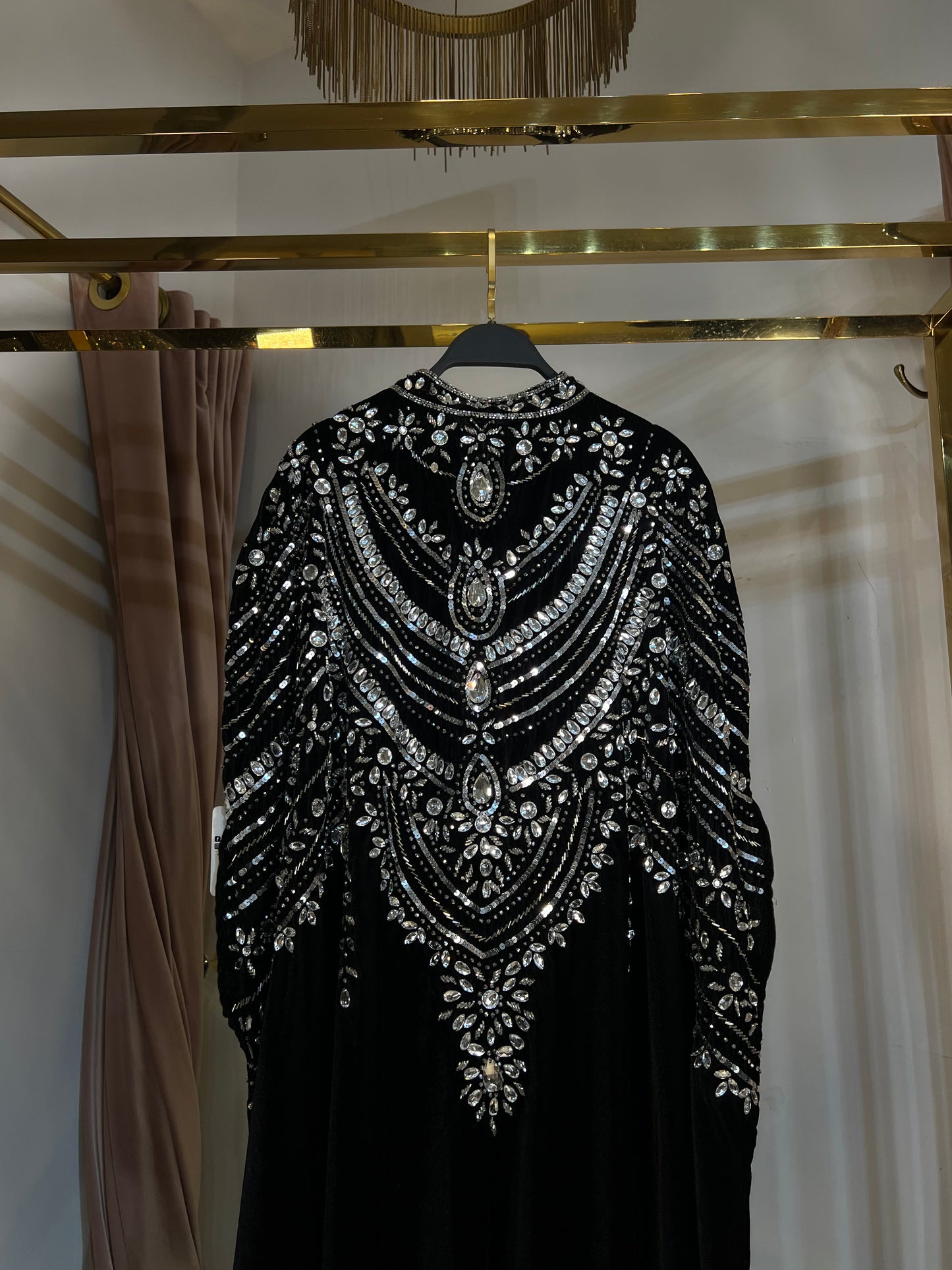 H13 Sheikha Mozza Velvet Abaya