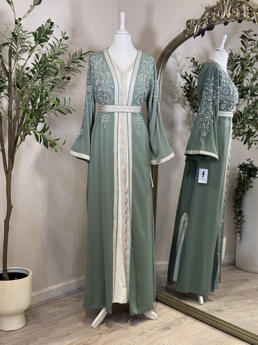 Mona 3 Piece Khaliji Caftan E01