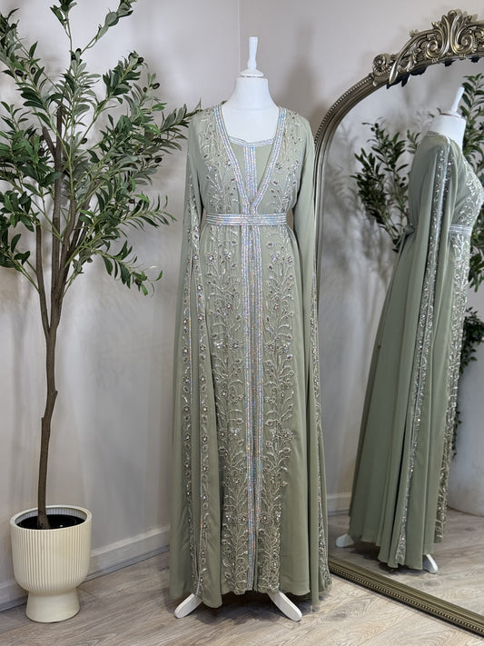 Full Embellished Khaliji Caftan Y01