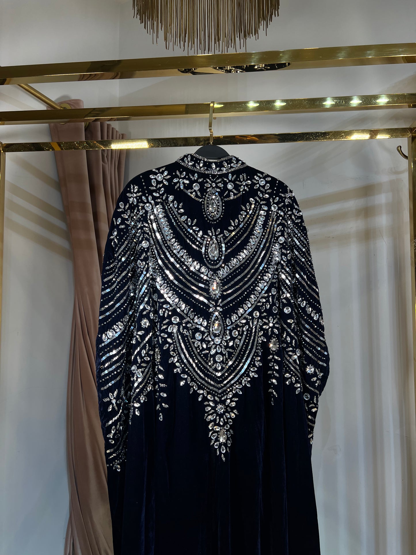 H13 Sheikha Mozza Velvet Abaya