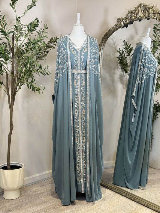 Full Embellished Khaliji Caftan E01