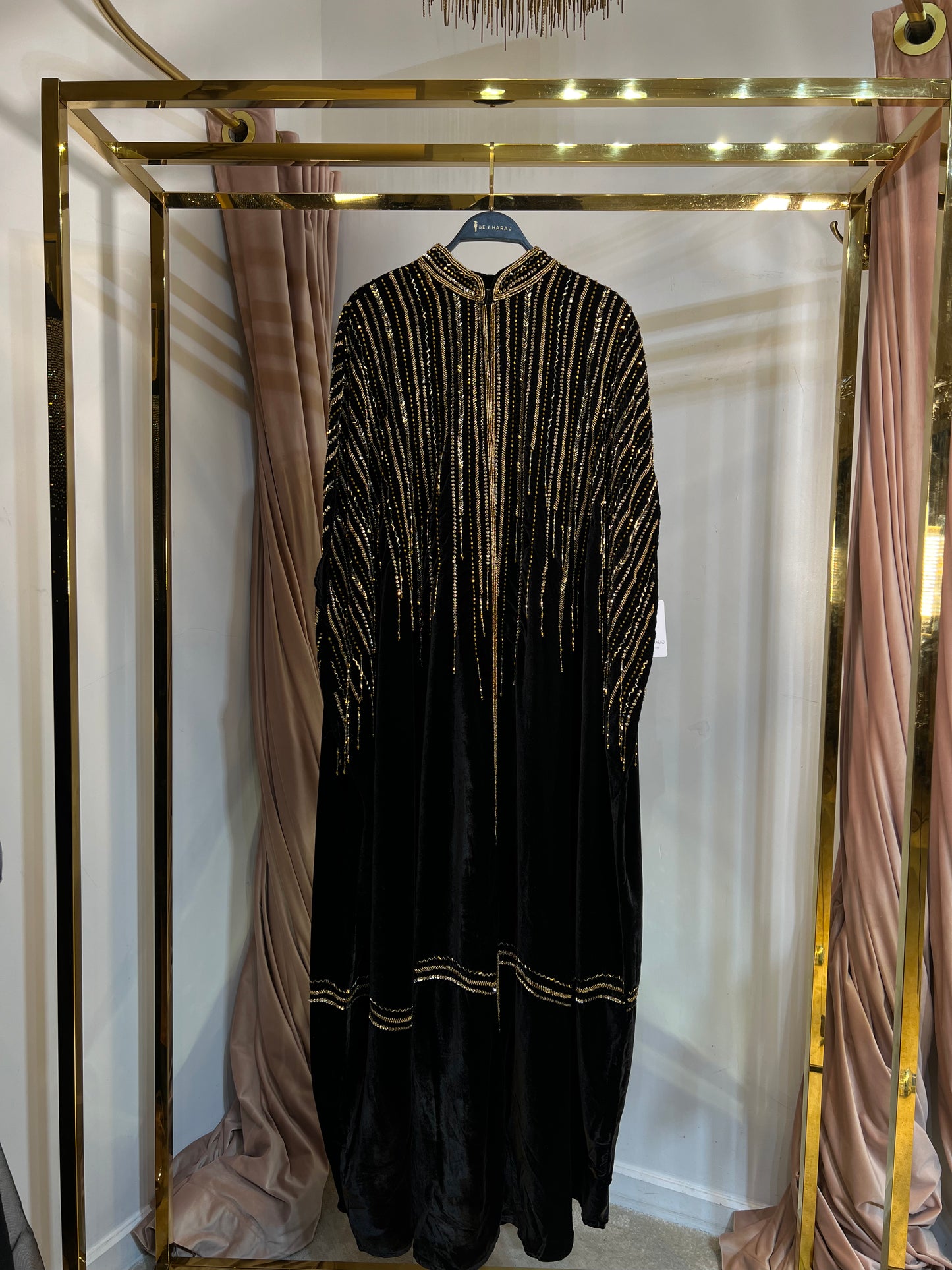 H11 Sheikha Hanadi velvet Abaya